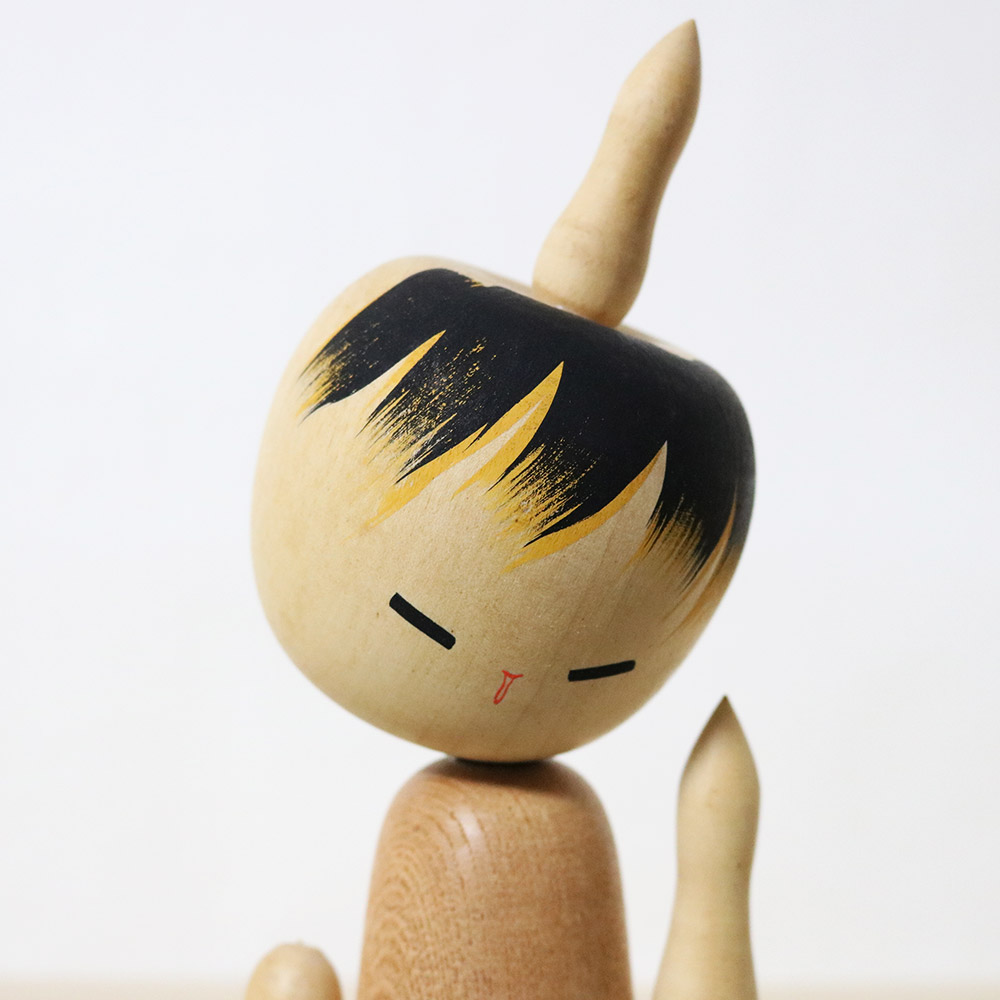 Hideo Ishihara Vintage Kokeshi Doll Reminiscence Face