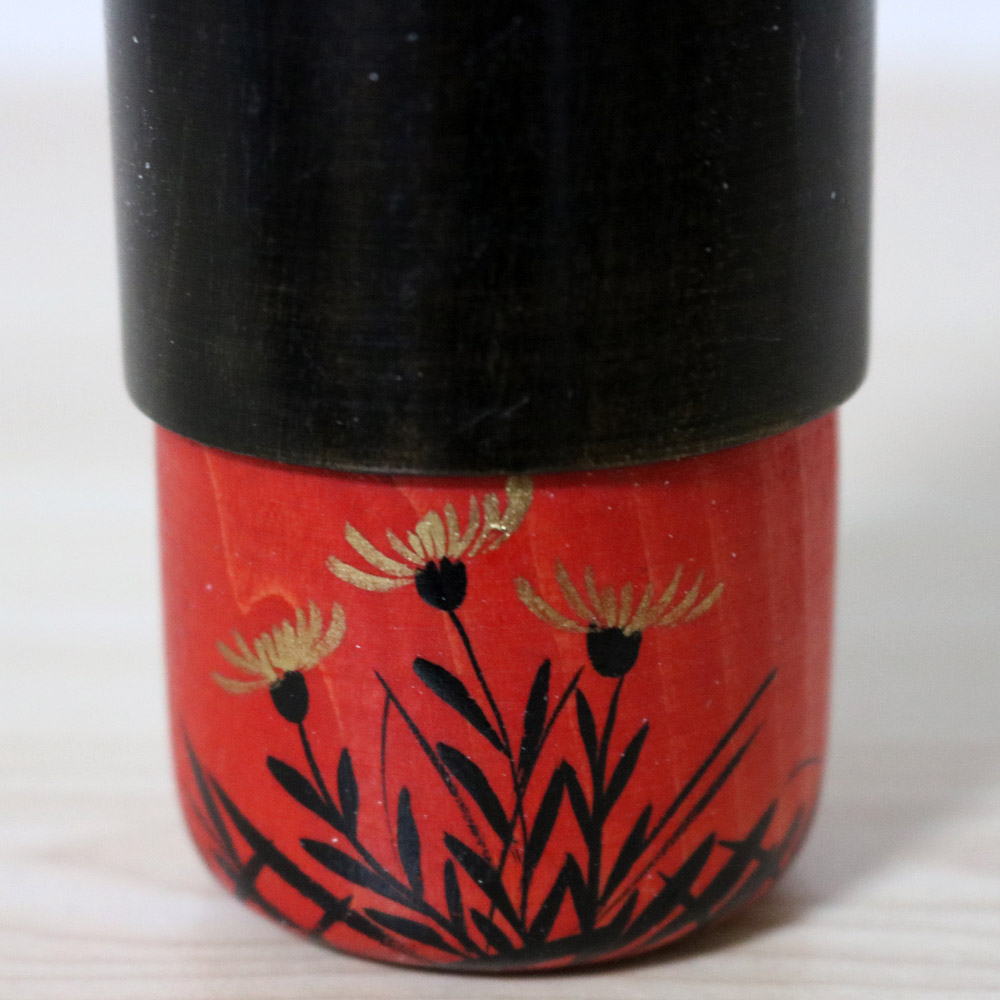 Hideo Ishihara Vintage Kokeshi Omiyamairi Flower Decorations