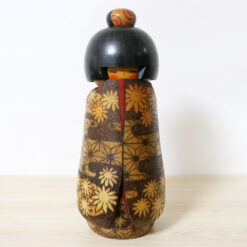 Inosuke Kobayashi Vintage Kokeshi Doll Flower Meadow