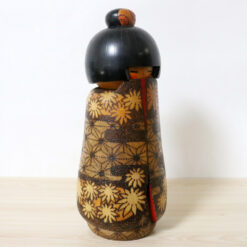 Inosuke Kobayashi Vintage Kokeshi Doll Flower Meadow Right