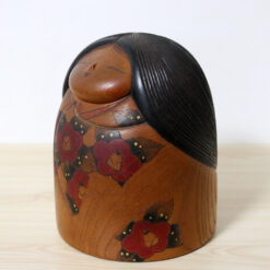 Kato Tatsuo Vintage Kokeshi Mountain Camellia Left