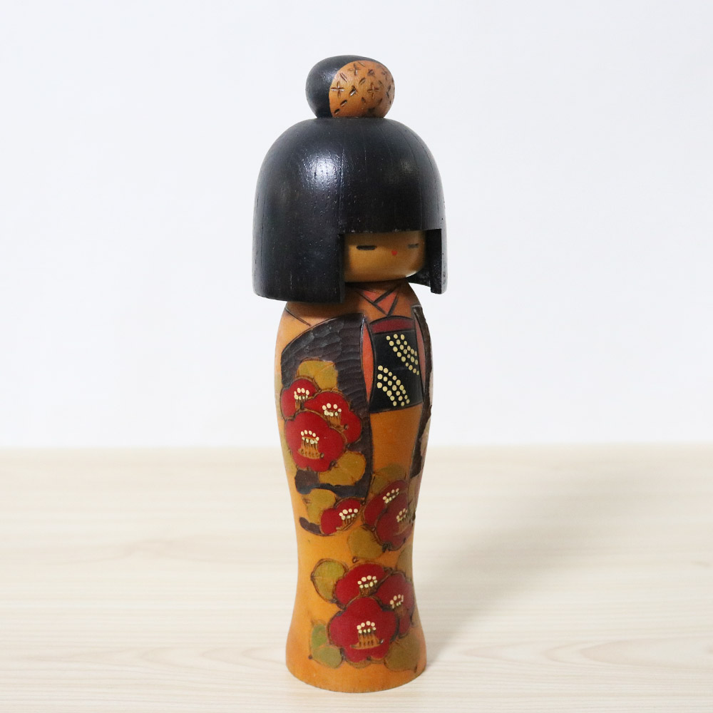 Kazuo Takamizawa Vintage Japanese Kokeshi Doll Right