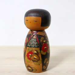Kazuo Takamizawa Vintage Sosaku Kokeshi Doll Left
