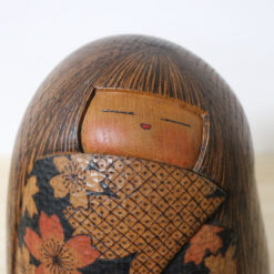 Miyashita Hajime Vintage Kokeshi Full Blossom Face