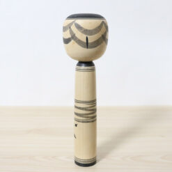 Morio Isokawa Monochrome Takobozu Kokeshi Doll Back