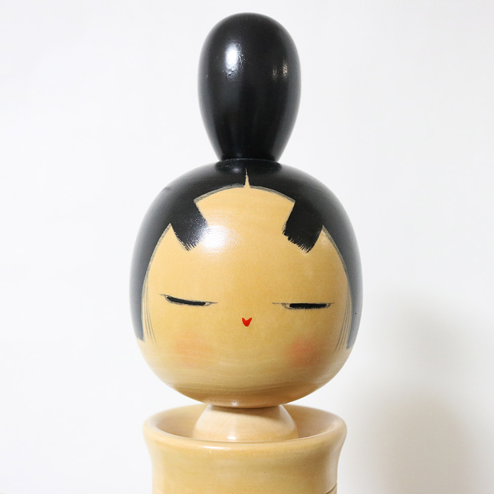 Sato Suigai Vintage Kokeshi Doll Quiet Feelings Face