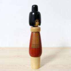 Shido Shozan Winter Scarf Kokeshi Doll Right