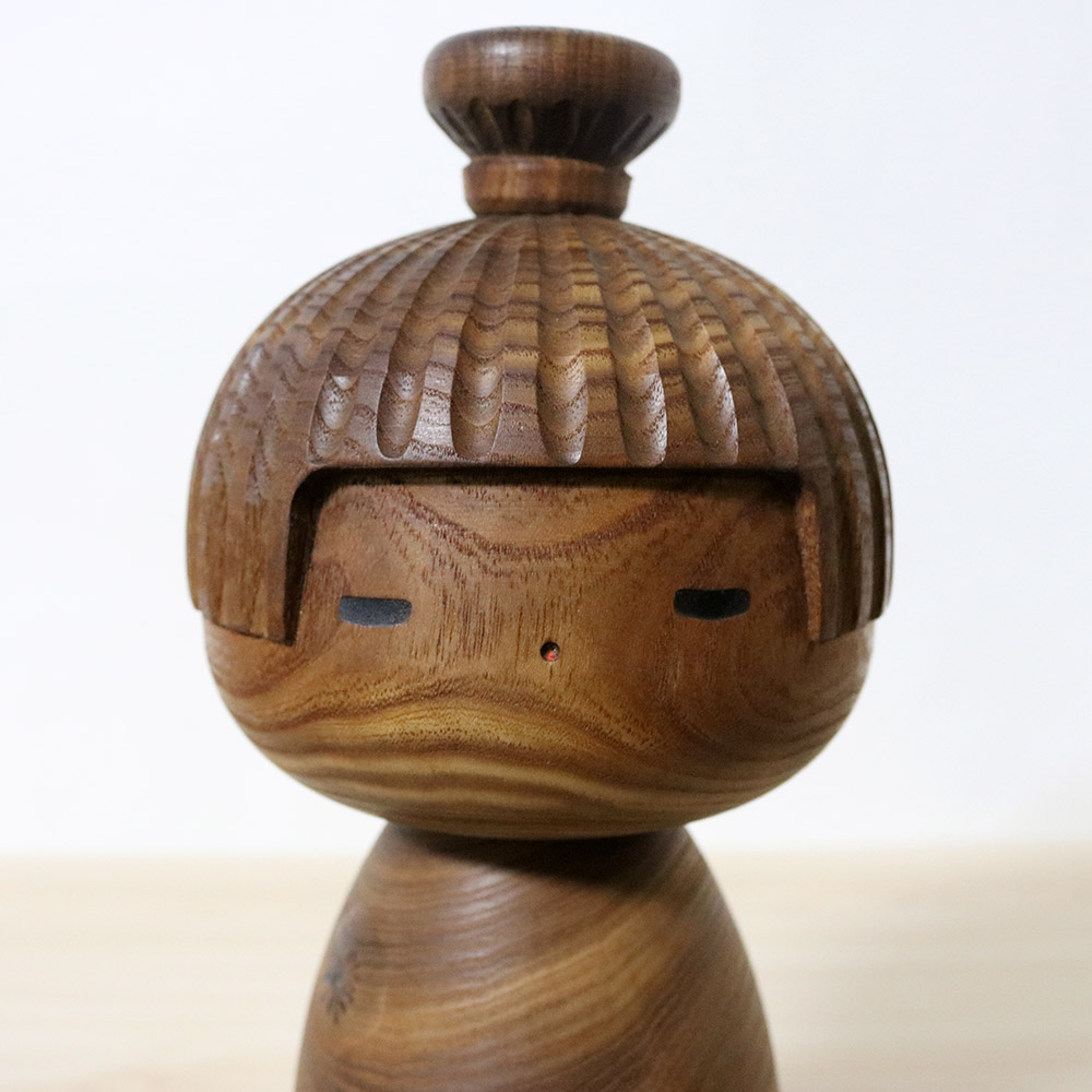 Yamanaka Sanpei Vintage Kokeshi Doll Sekishunface