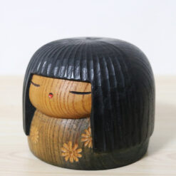 Yamanaka Sanpei Vintage Sosaku Kokeshi Doll Left