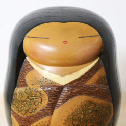 Yoshida Takashi Vintage Kokeshi Doll Hanagatami Face