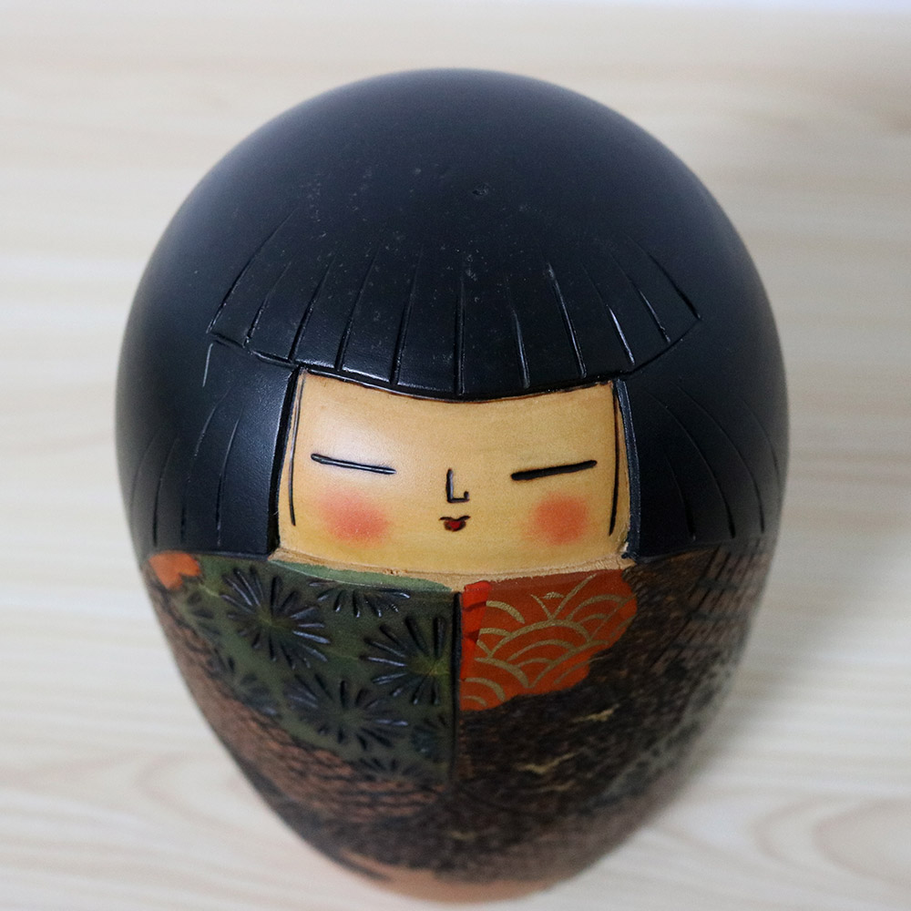 Yoshio Otani Vintage Kokeshi Rural Girl Hair
