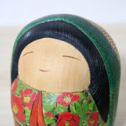 Yuko Yamazaki Creative Kokeshi Red Camellia Face