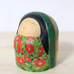 Yuko Yamazaki Creative Kokeshi Red Camellia Left