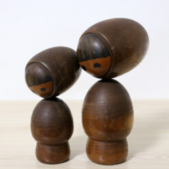 Hideo Ishihara Kokeshi Doll Set Wataboshiko Left