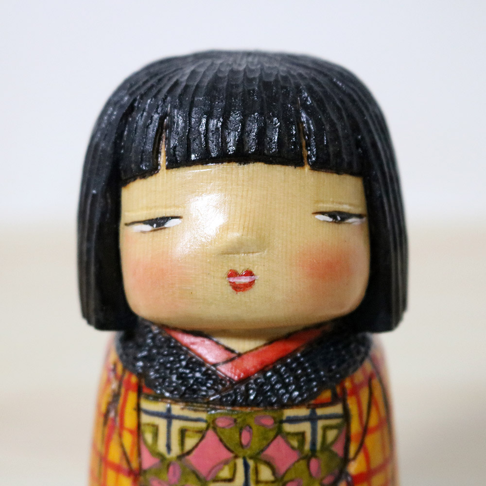 Ichiko Yahagi Kokeshi Doll Miyu Face