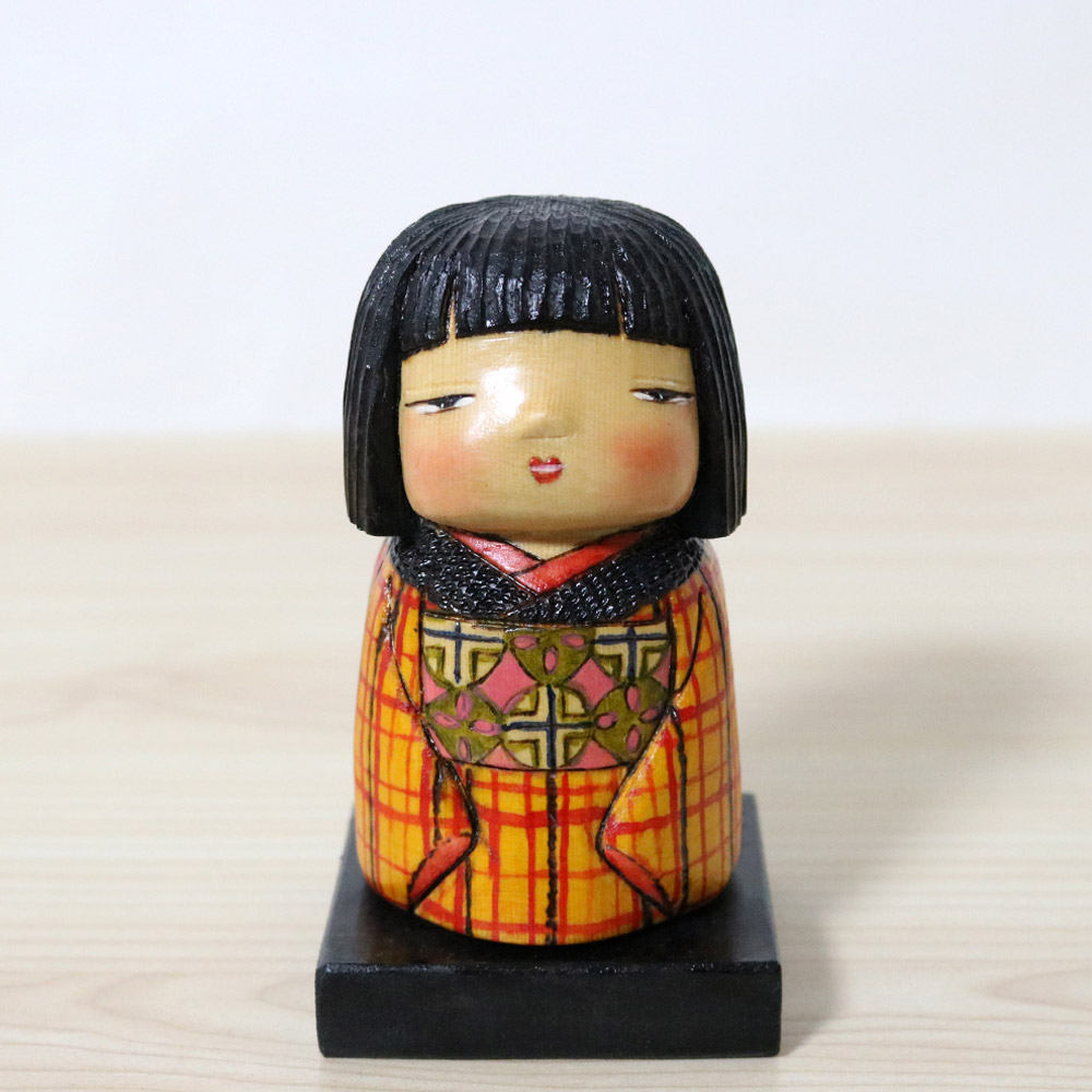 Ichiko Yahagi Kokeshi Doll Miyu Front
