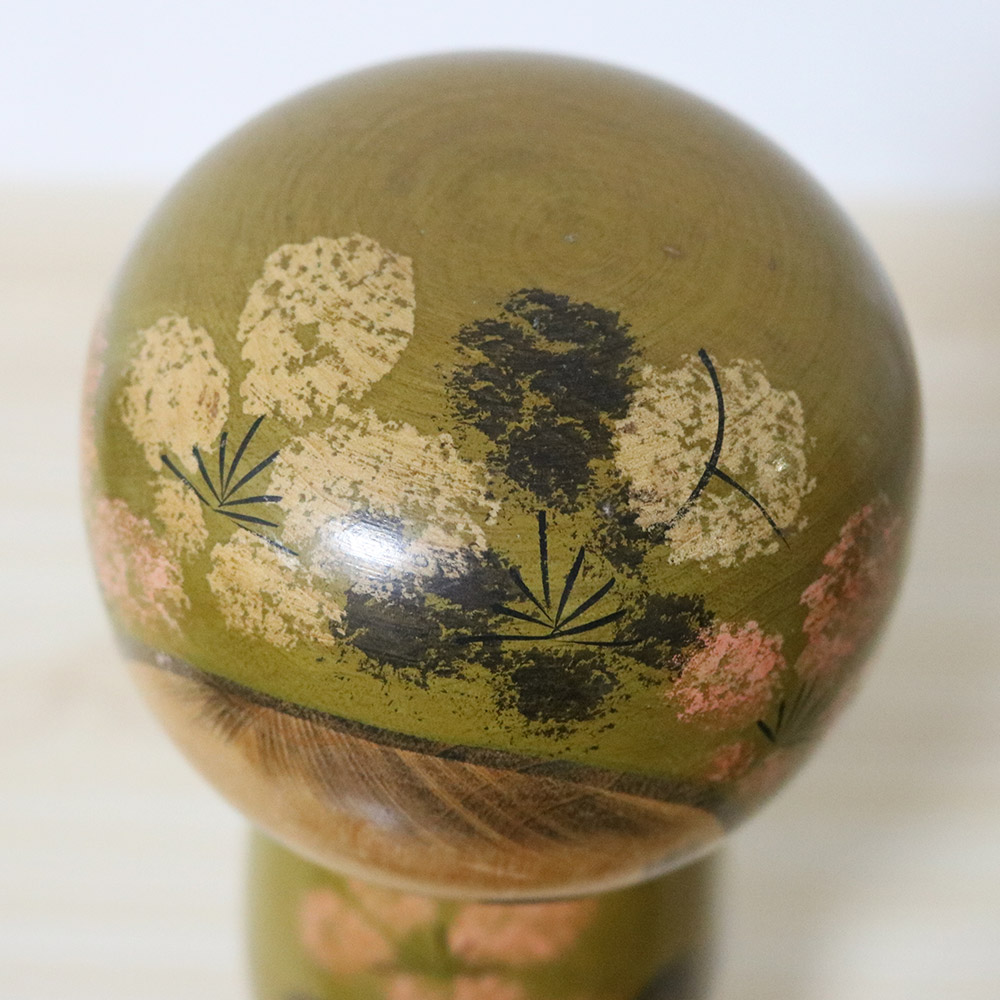 Kato Masami Vintage Japanese Kokeshi Doll Usubi Hair