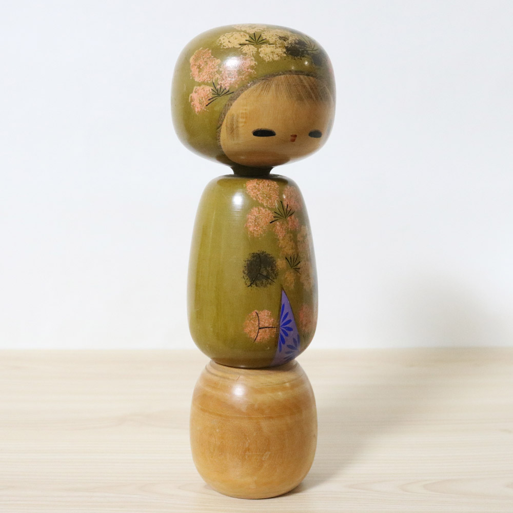 Kato Masami Vintage Japanese Kokeshi Doll Usubi Right