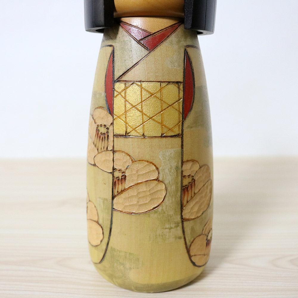 Kazuo Takamizawa Vintage Kokeshi Doll Kimono