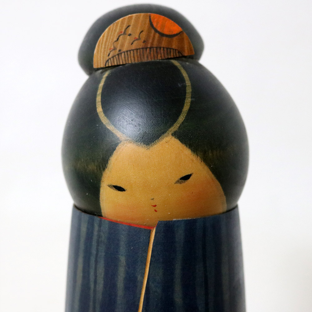 Sekiguchi Sansaku Vintage Japanese Kokeshi Doll Tsuya Face