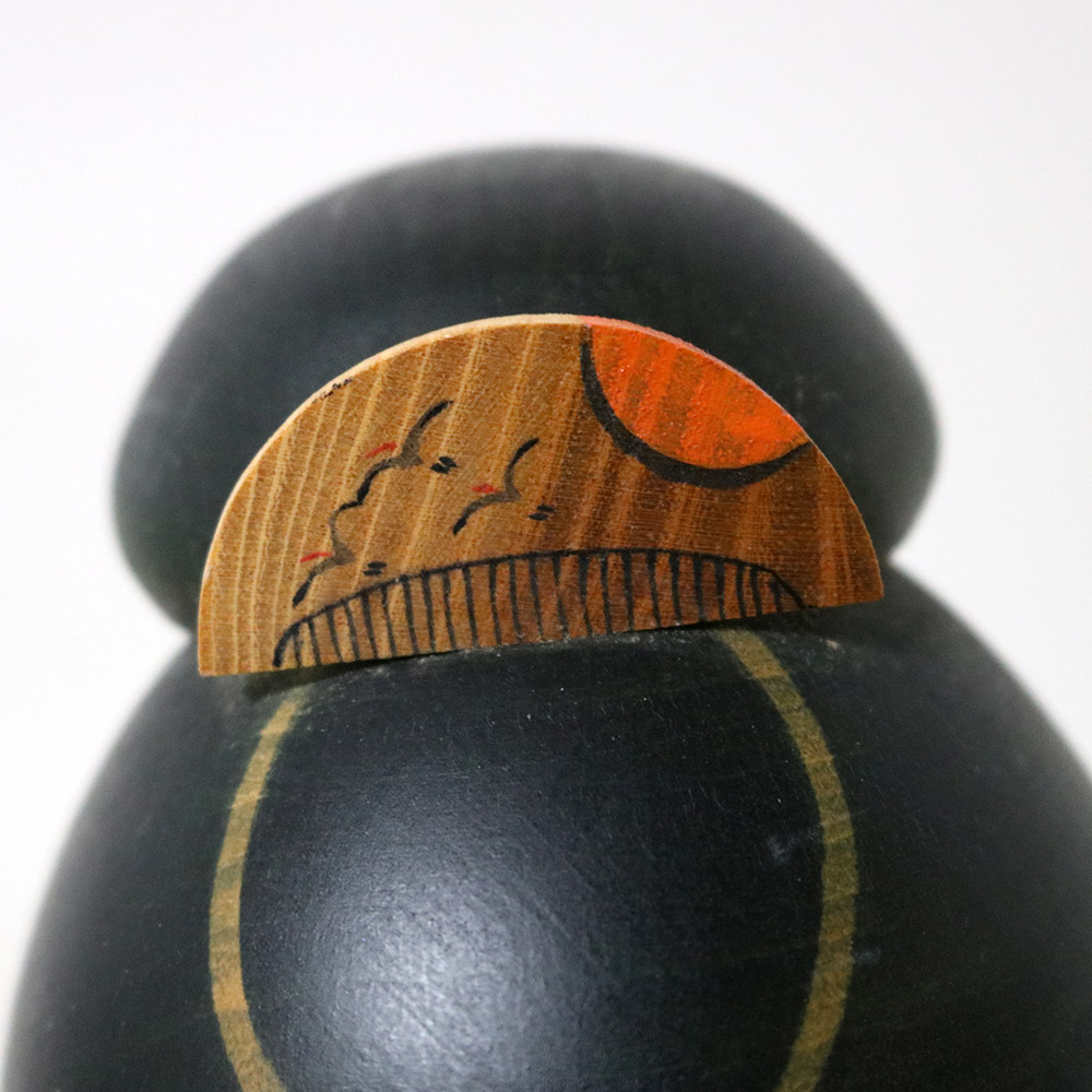 Sekiguchi Sansaku Vintage Japanese Kokeshi Doll Tsuya Hair Pin