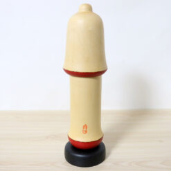 Sekiguchi Sansaku Vintage Kokeshi Doll White Lotus Back