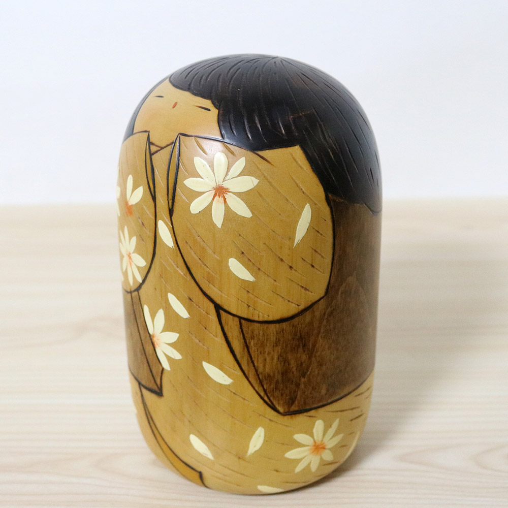 Vintage Kokeshi Doll Usaburo Left