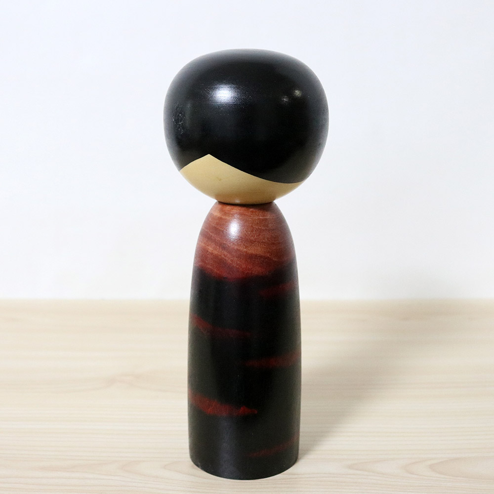 Watanabe Masao Kokeshi Doll Cherry Blossom Child Back