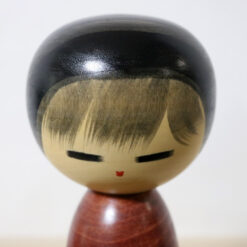 Watanabe Masao Kokeshi Doll Cherry Blossom Child Face