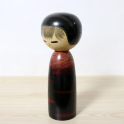 Watanabe Masao Kokeshi Doll Cherry Blossom Child Left