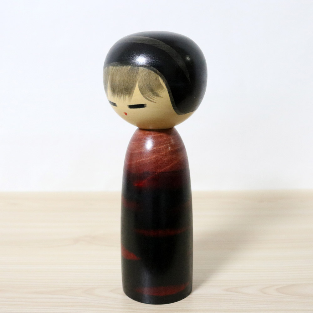 Watanabe Masao Kokeshi Doll Cherry Blossom Child Left