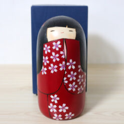 Yuji Okamoto Kokeshi Doll Spring Flowers