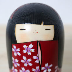 Yuji Okamoto Kokeshi Doll Spring Flowers Face