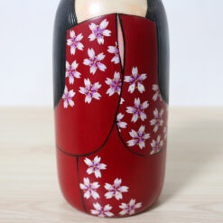 Yuji Okamoto Kokeshi Doll Spring Flowers Kimono