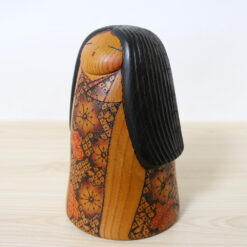 Kato Tatsuo Vintage Kokeshi Doll Mountain Sakura Left