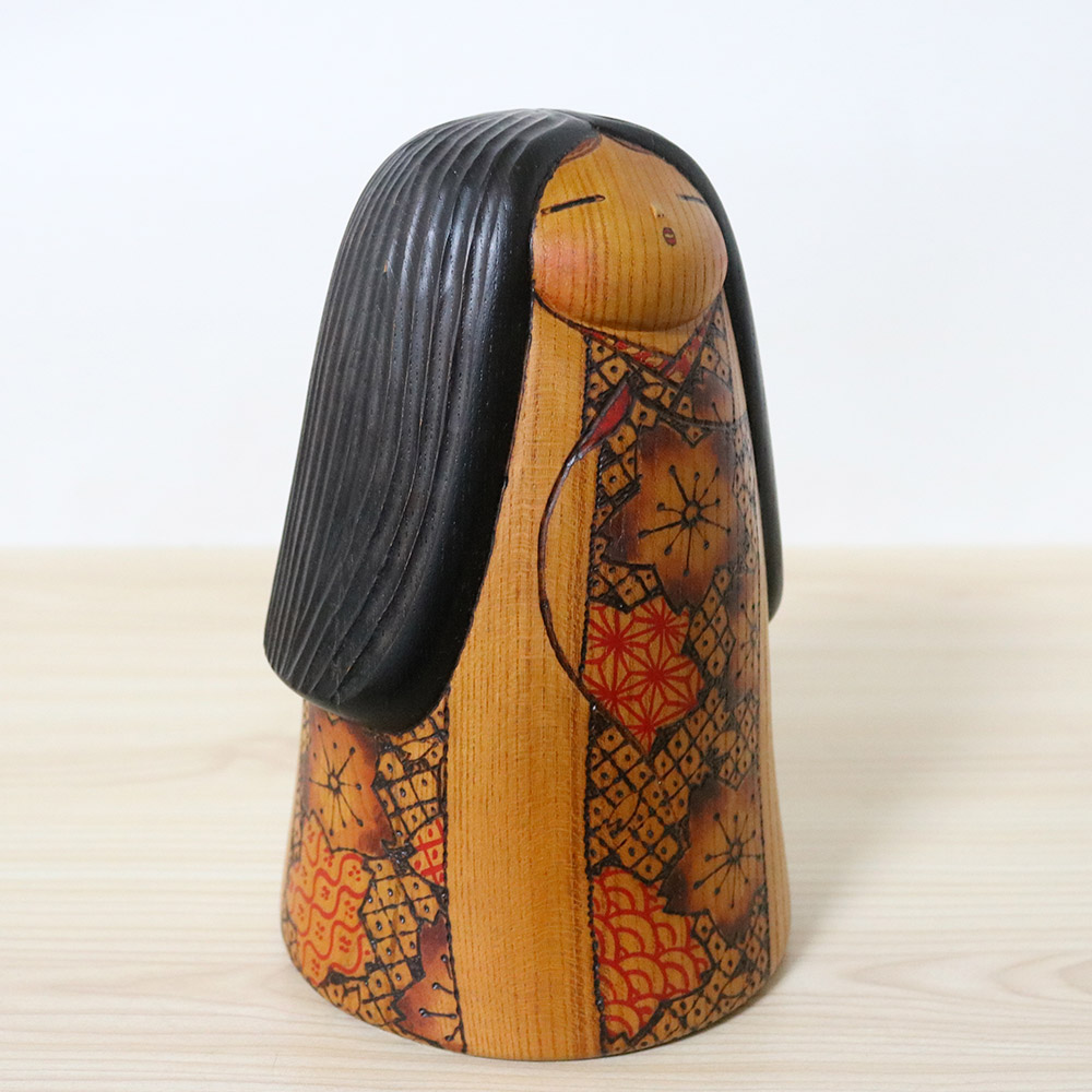 Kato Tatsuo Vintage Kokeshi Doll Mountain Sakura Right