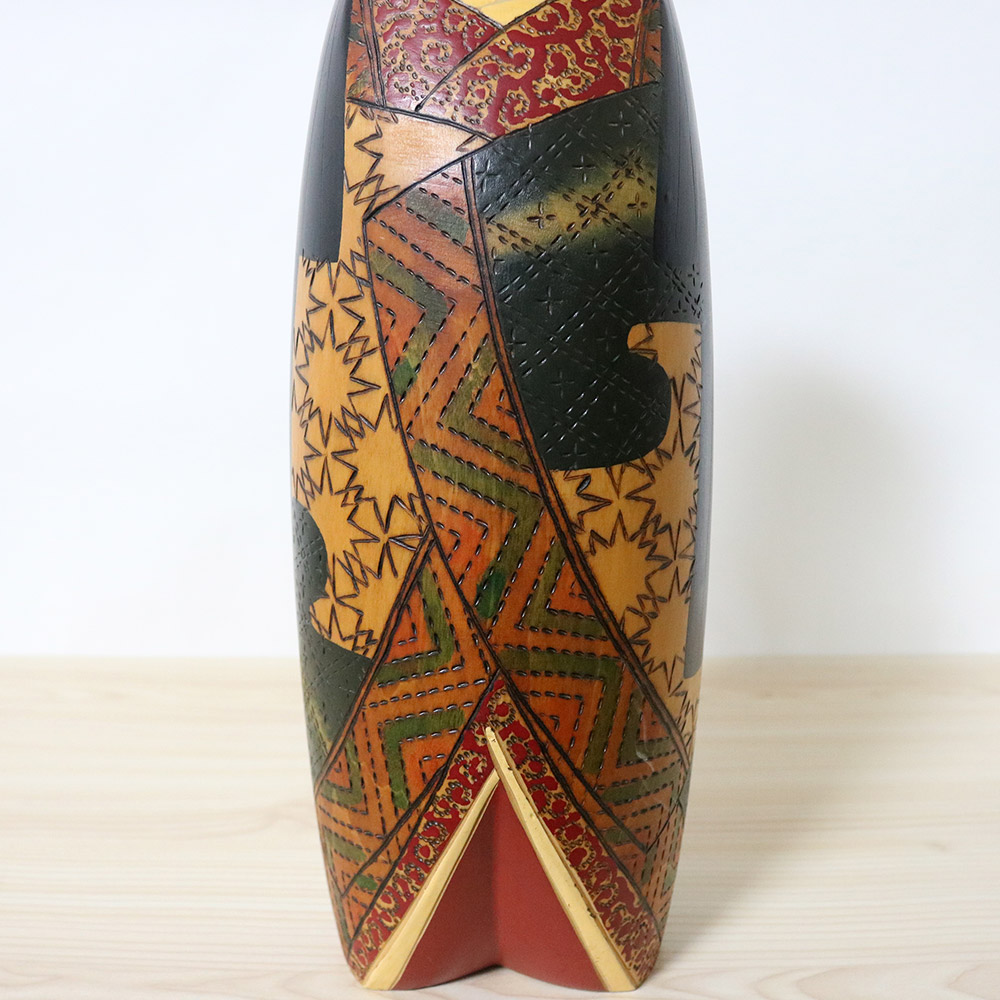 Kobayashi Inosuke Vintage Kokeshi Doll Izayoi Kimono