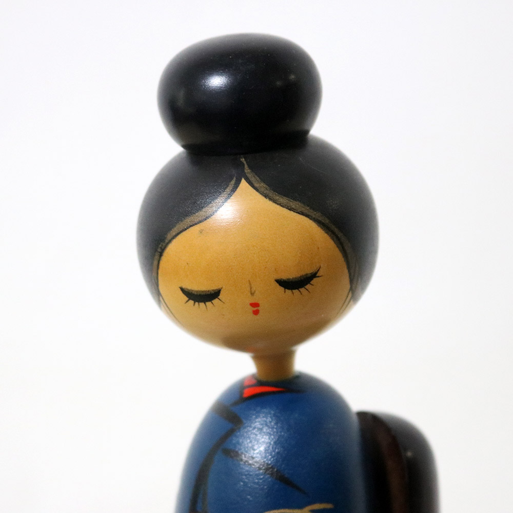 Miyashita Hajime Vintage Kokeshi Doll Seijun Face