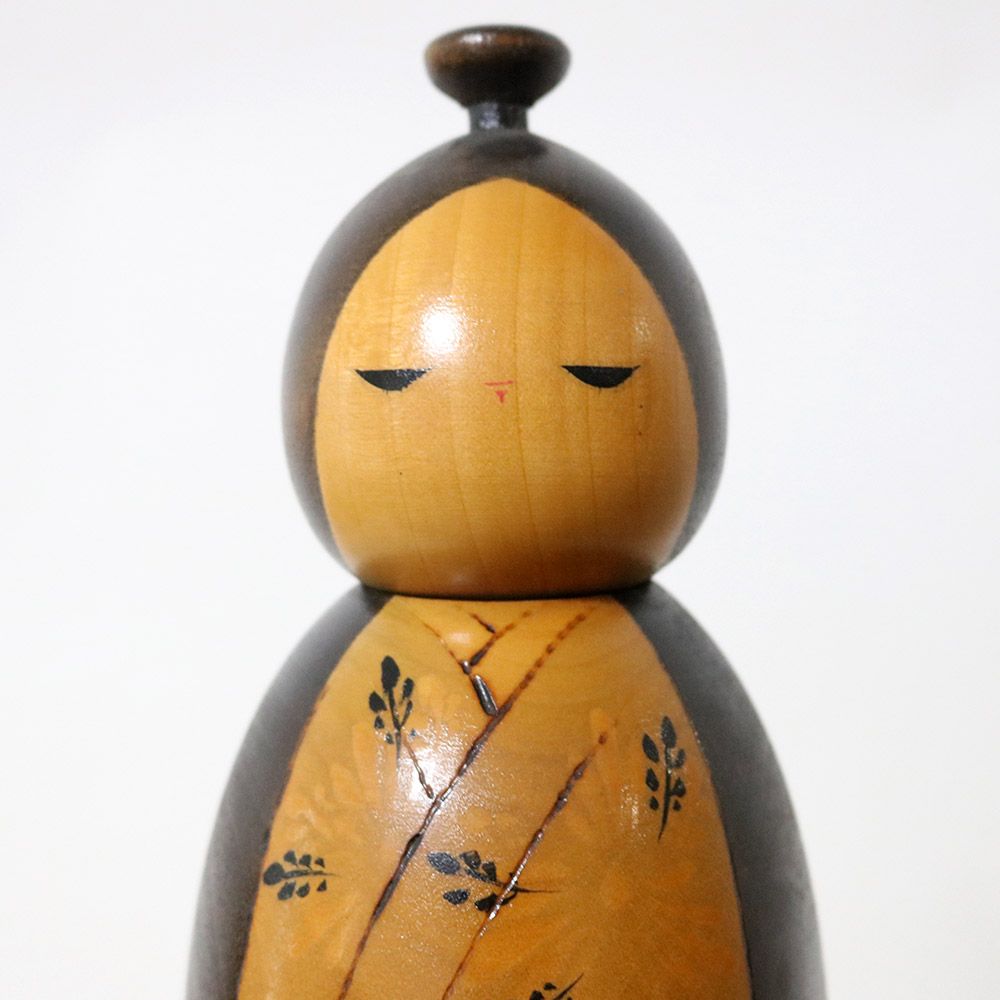 Sadao Kishi Vintage Kokeshi Doll Fuga Face