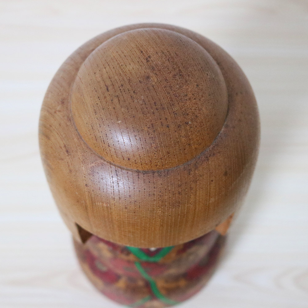 Sato Suigai Vintage Kokeshi Doll Kikunohana Hair