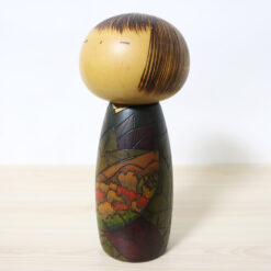 Usaburo Vintage Kokeshi Doll Poem Of The Mountain Left