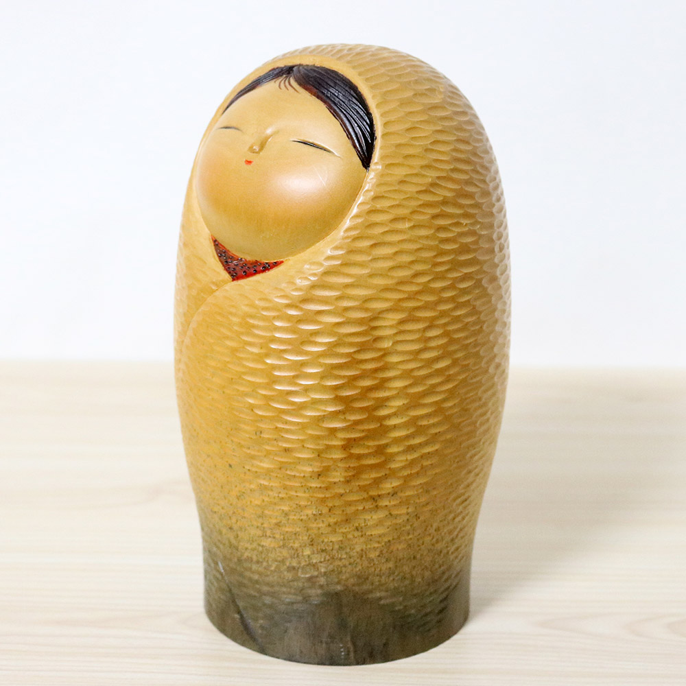 Aoki Ryoka Vintage Kokeshi Doll Snow Child Left