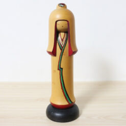 Sekiguchi Sansaku Vintage Kokeshi Doll White Lotus