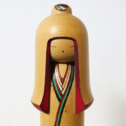 Sekiguchi Sansaku Vintage Kokeshi Doll White Lotus Face