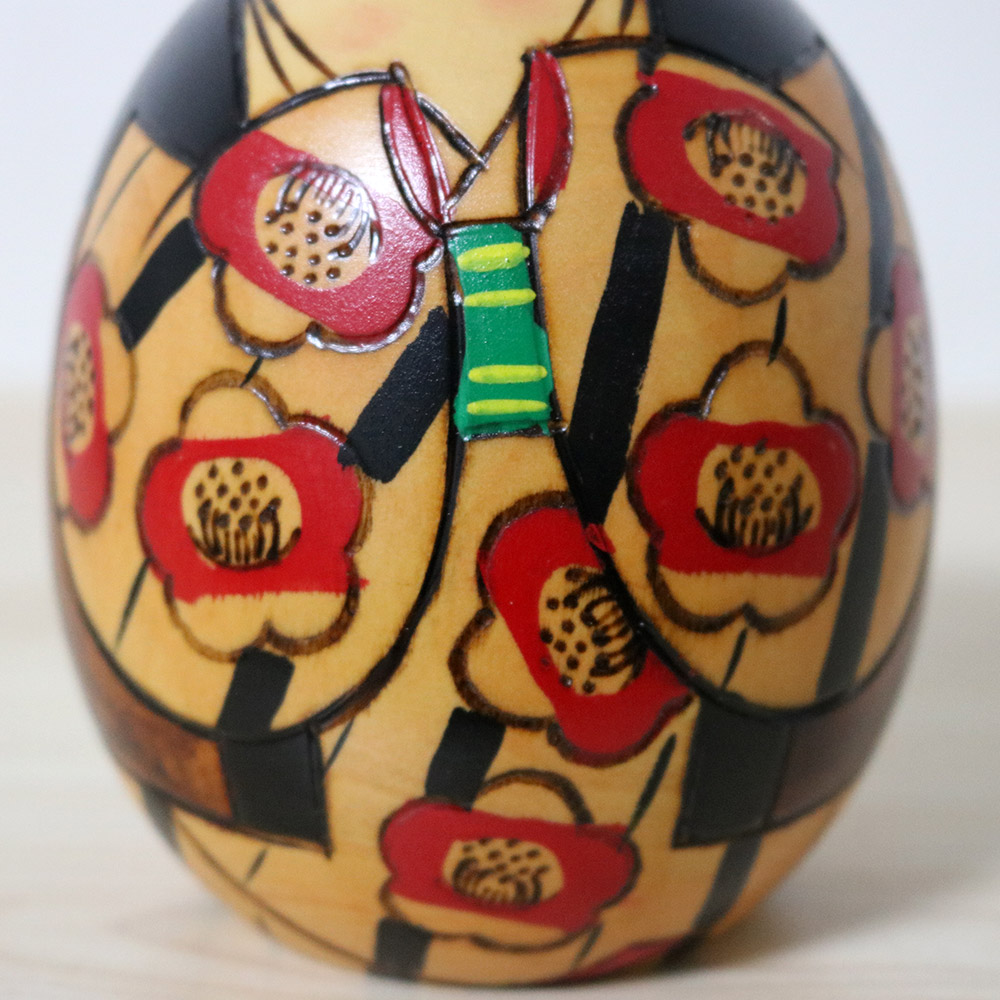Miyashita Hajime Vintage Kokeshi Come Spring Kimono