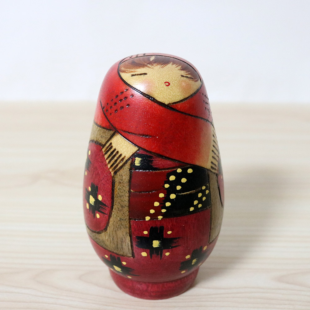 Miyashita Hajime Vintage Kokeshi Doll Cold Spring Front