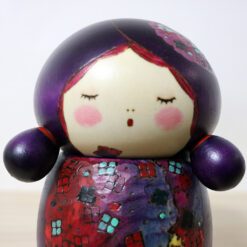 Sansaku Sekiguchi Ajisai Kokeshi Doll Face