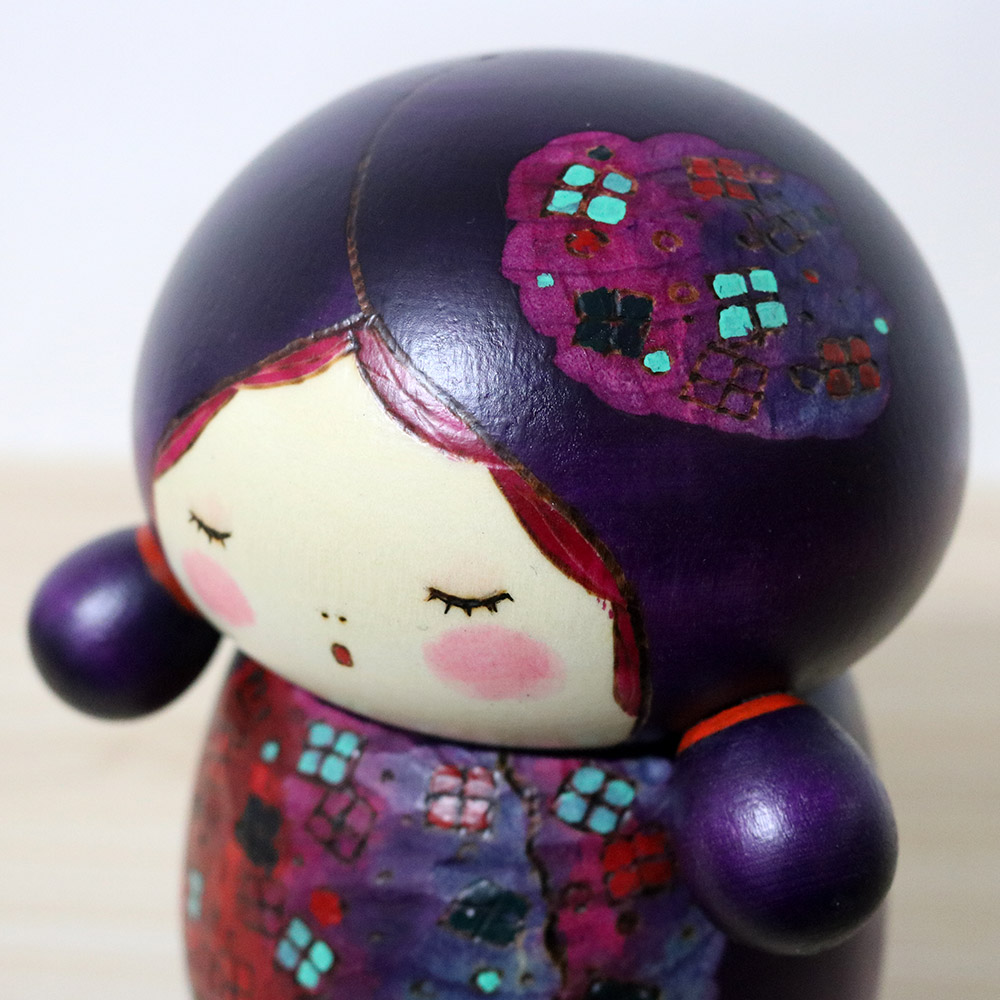 Sansaku Sekiguchi Ajisai Kokeshi Doll Head