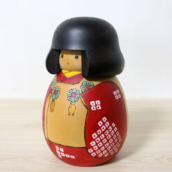 Sekiguchi Sansaku Vintage Kokeshi Doll Sansai Left