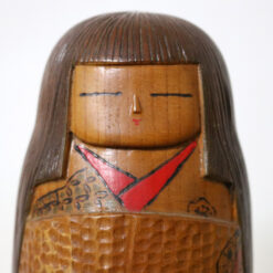 Takahashi Toshiharu Vintage Kokeshi Doll Late Autumn Warmth Face